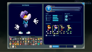 Raymesis as he appears on the Rayman section on the Legends Menu in Brawlhalla