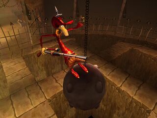 Razoff on his wrecking ball.