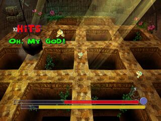When the player makes 10 hit combos, the words "Oh, My God!" appear.