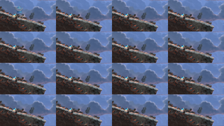 A more intensified version of the split-screen effect.