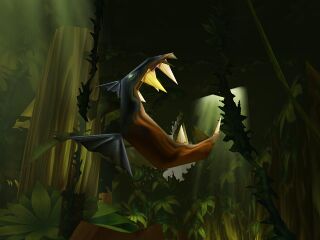 A piranha close-up, in Rayman Revolution.