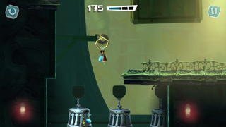 A bunch of empty cages can be seen in a level.
