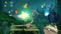 Rayman and Globox defeating Lividstones.