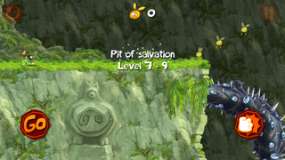 The start of the level Pit of salvation.