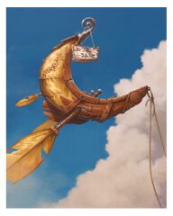 A color illustration of Rayman's vehicle.