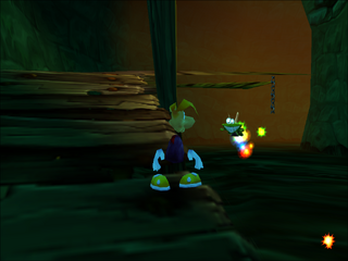 A Murfy can be freed from a cage, like in the PlayStation version.