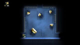 There is a secret door in this area, which can be noticed only by paying attention to the walls.