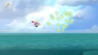 Lums appear after the giant eel is defeated.