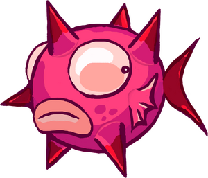 Pink Spiky Fish.png