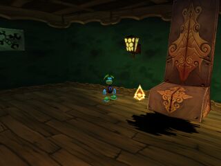 The fourth Glob Crystal, as seen in the secret area of the Fairy Glade, visited via the Echoing Caves.