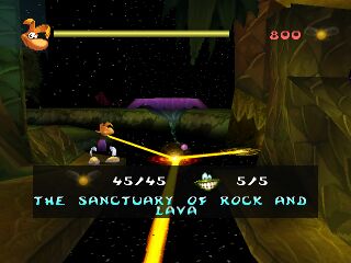A water lily hologram is used to represent the Sanctuary of Rock and Lava in the Hall of Doors in the PlayStation version of the game.