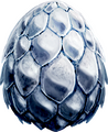 A silver egg