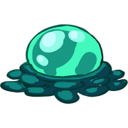 Detailed view of a tentacle claw bulb in Rayman Origins