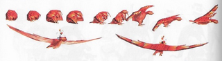 Wooglah with red texture from the Rayman 3 art book