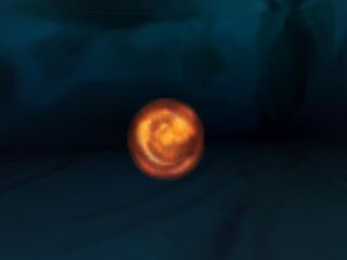 An idle Red Sphere, as it would have appeared in the Cave of Bad Dreams.
