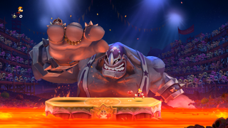 The first round of the fight
