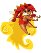 Edith Up as seen on the map if the heroes have not collected enough Electoons in Rayman Origins