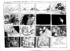 Storyboard for opening cinematic.