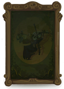 Detailed view of the Orchestral Chaos painting from Rayman Adventures