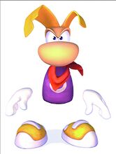Rayman, as he appears in Rayman 2.