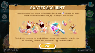 The Easter Egg Hunt in-game.