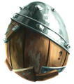 A silver surprise egg.