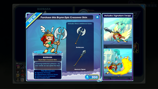 The pop-up advertisement to purchase Barbara