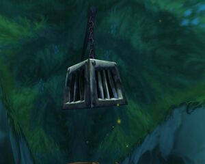 A pirate cage in Rayman Revolution.