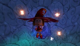 A Ludiv surrounded by smaller fairies, as seen in the Fairy Council in Rayman 3.