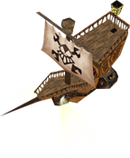 A warship.