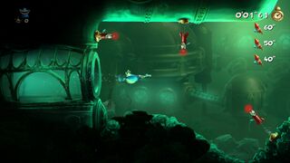 The level begins at the entrance of the underwater base. Throughout the level, the heroes must avoid homing missiles.