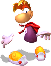 Rayman, as he appears in Rayman 3.