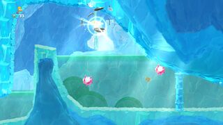 After a while, the team must swim to keep up with the Tricky Treasure.