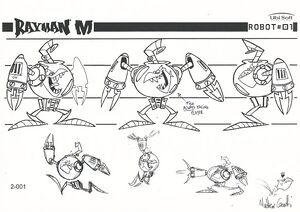 Concept art of a scrapped skin for the Henchman 1000. According to the artist Matteo Ceccotti, it was cut due to being too different from the main 3D model.[1]