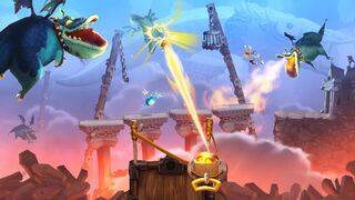 An image from an early version of the game showing forest dragons in the Land of the Livid Dead