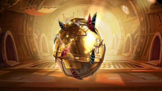 A gold Surprise Eggs-Hell Egg ready for hatching.