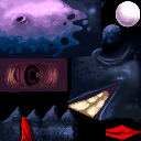 Textures of Ssssam as he was supposed to appear in Rayman 3