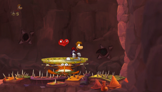 The first relic can be found to the right of Rayman.