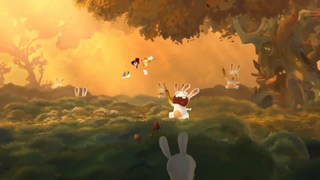 Rabbids in the game as enemies.