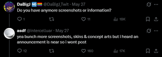 Leaked message claiming that an announcement was imminent prior to the State of Play.
