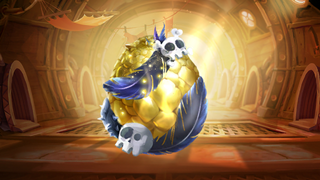A Gold Pumpkin-Egg ready for hatching.