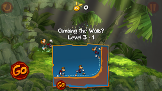 The start of the level Climbing the Walls?.