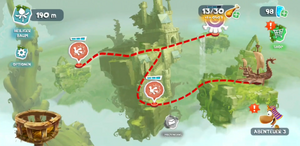 Toad Story map instead of the normal one