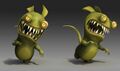 Two alien rabbids.
