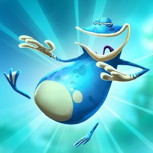 Classic Globox's Facebook sharing photo in Rayman Adventures.