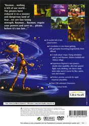 The back cover of the European version of Rayman Revolution.