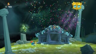The end of the level.