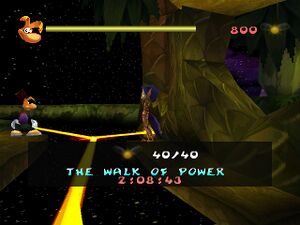 The Spiral Door in the Hall of Doors which takes Rayman to the Walk of Power.