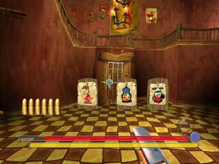 The Rayman target, the Globox target and the Hoodstormer target.