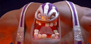 El Luchador, as he appears in Rayman Legends Retold.